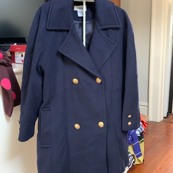 Talbots petites  pea coat. Worn maybe once‎ and then moved south. - Picture 1 of 6